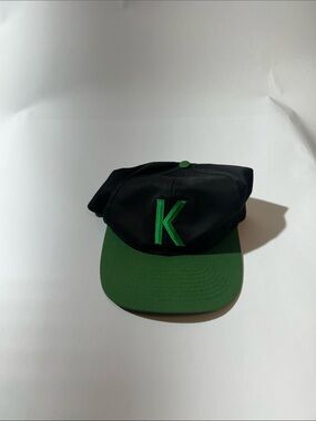 Vintage Kool K-Embroidered Black Baseball Cap
